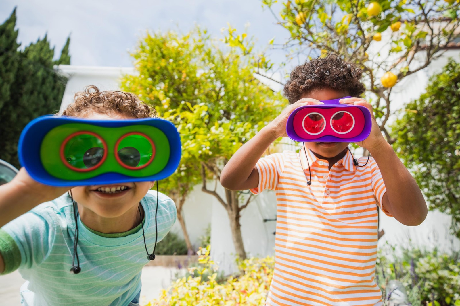 GeoSafari Kidnoculars Toy Binoculars for Kids, Outdoor Toys for Kids Ages 48…