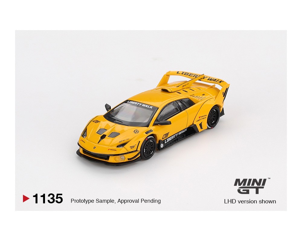 Mini GT LB-Silhouette WORKS MURCIELAGO GT Evo Yellow 1/64