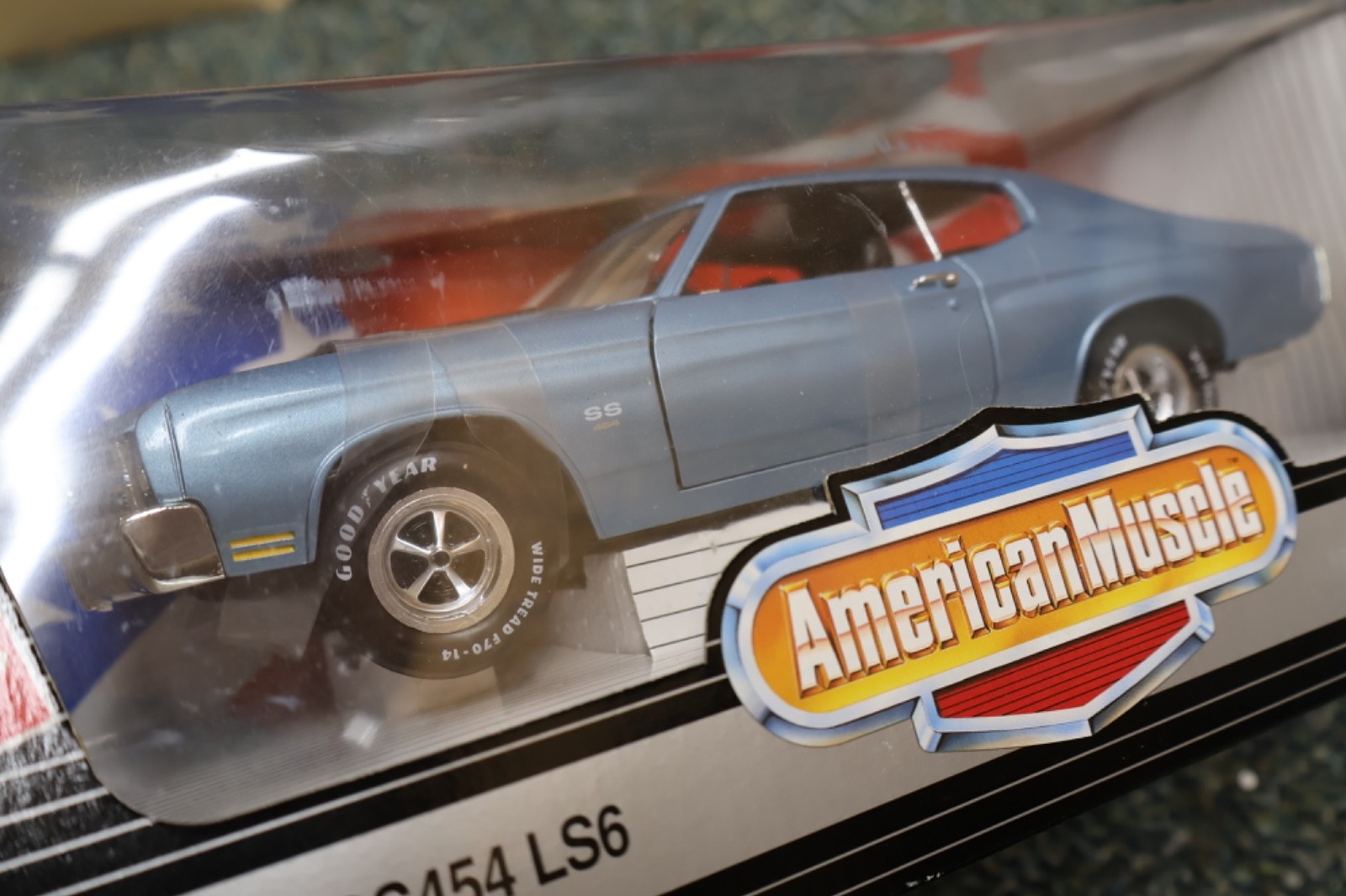 1/18 ERTL American Muscle 1970 Chevy Chevelle SS 454 LS6 in Light Blue