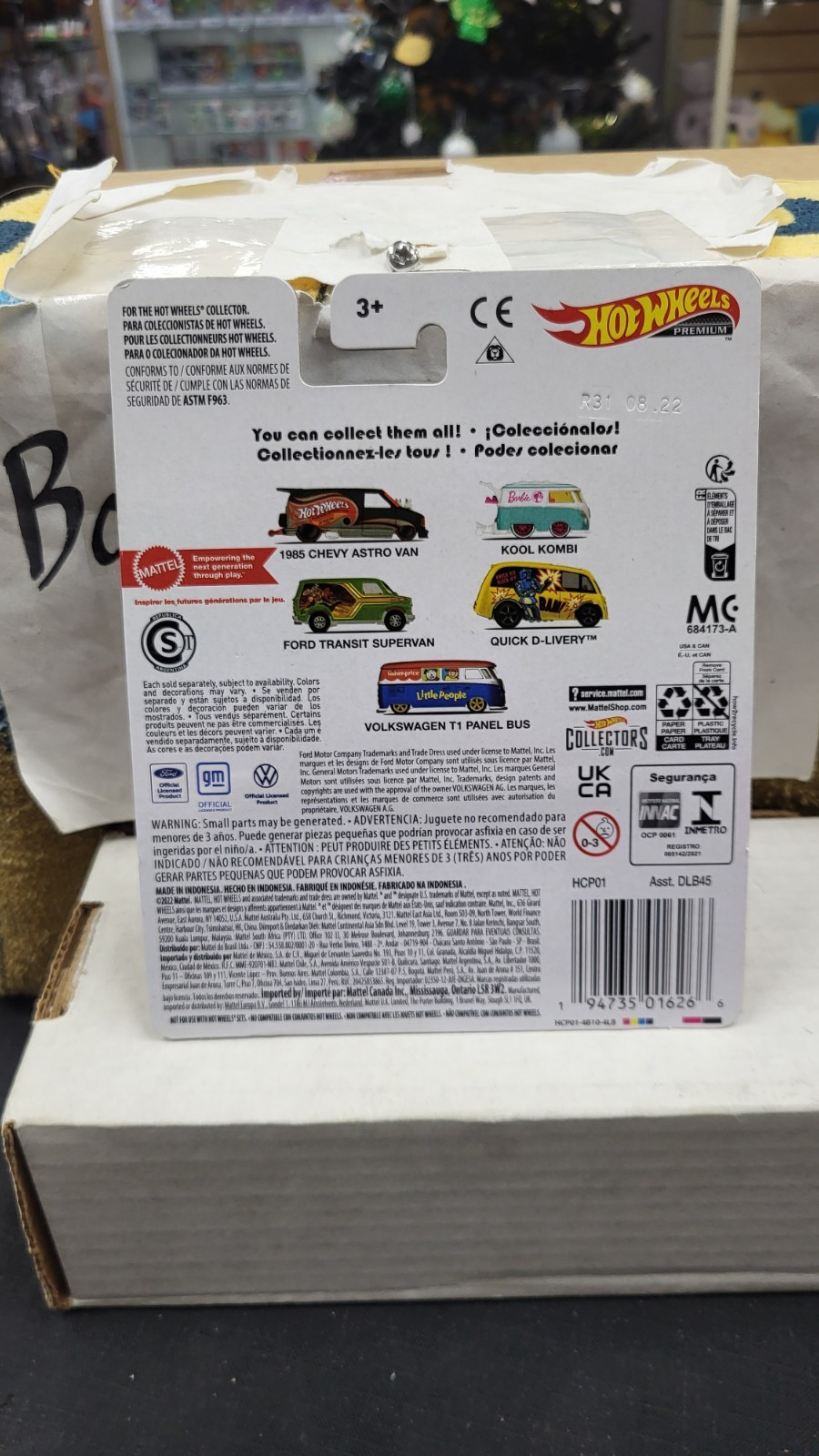 NIB 2022 FORD TRANSIT SUPERVAN MASTERS UNIVERSE HOT WHEELS PREMIUM 1/64 #3/5