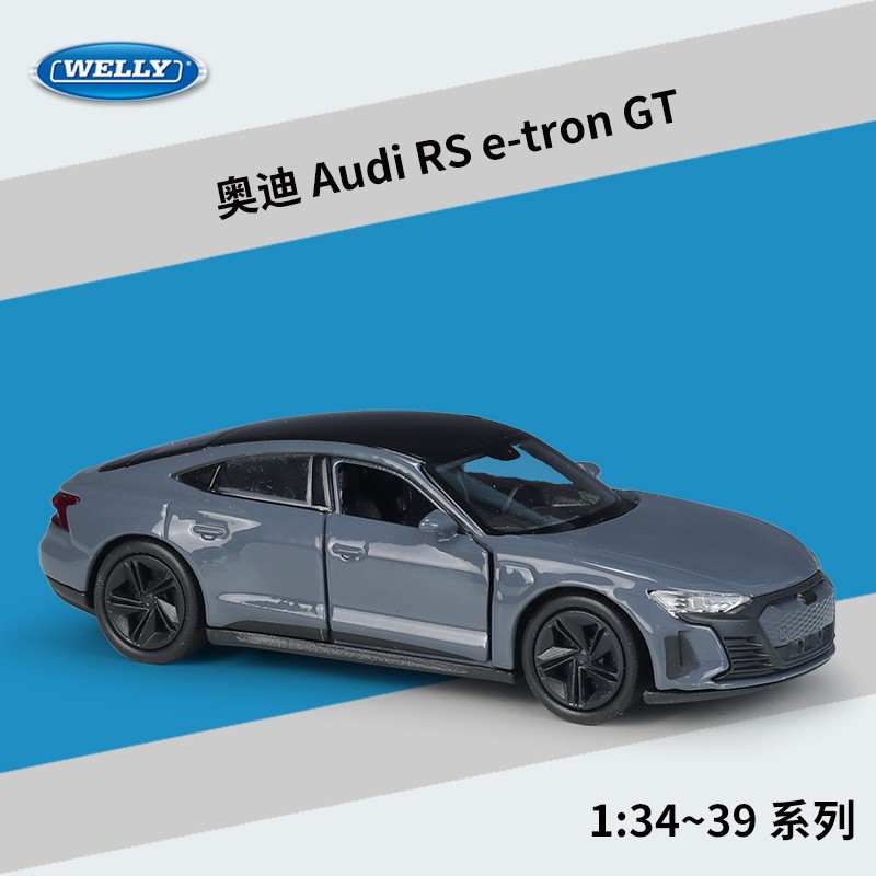 Welly 1:36 Audi RS e-tron GT Pull Back Diecast Alloy Car Model Collectible Gift
