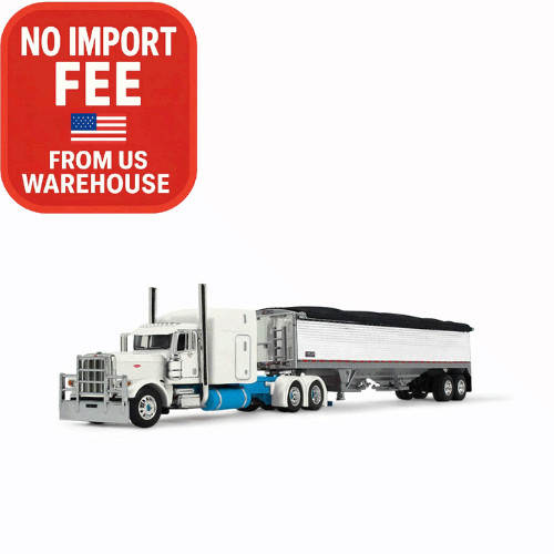 DCP DEALER EXCLUSIVE Capitola Trucking Peterbilt 389 Grain Trailer 1/64 60-2207