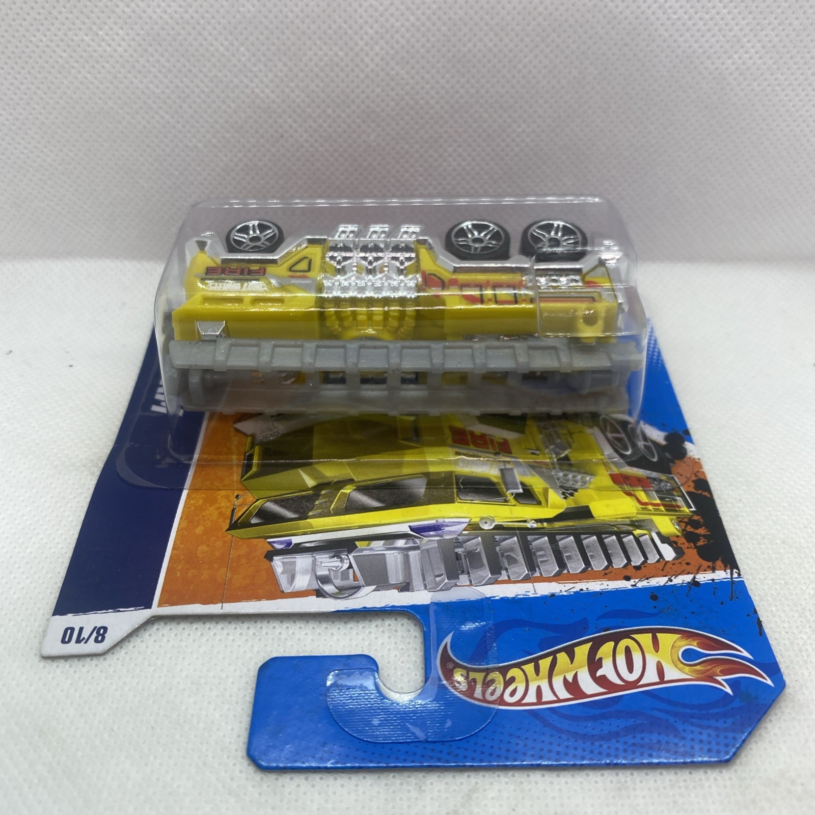 Hot Wheels 5 Alarm 2011 HW City Works 8/10 Fire Truck Short Card Sealed