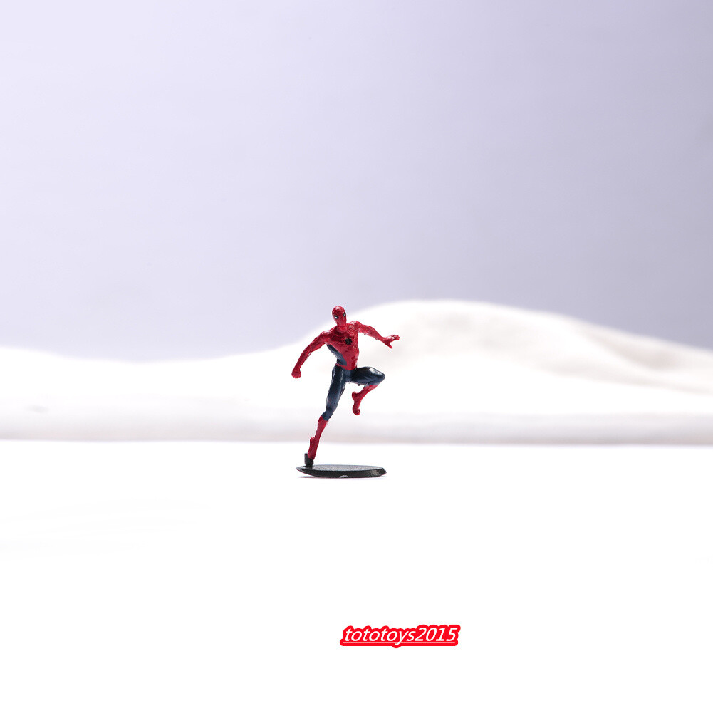 1/64 Spiderman Scene Miniature Figures Doll For Cars Vehicles Street Model Toy