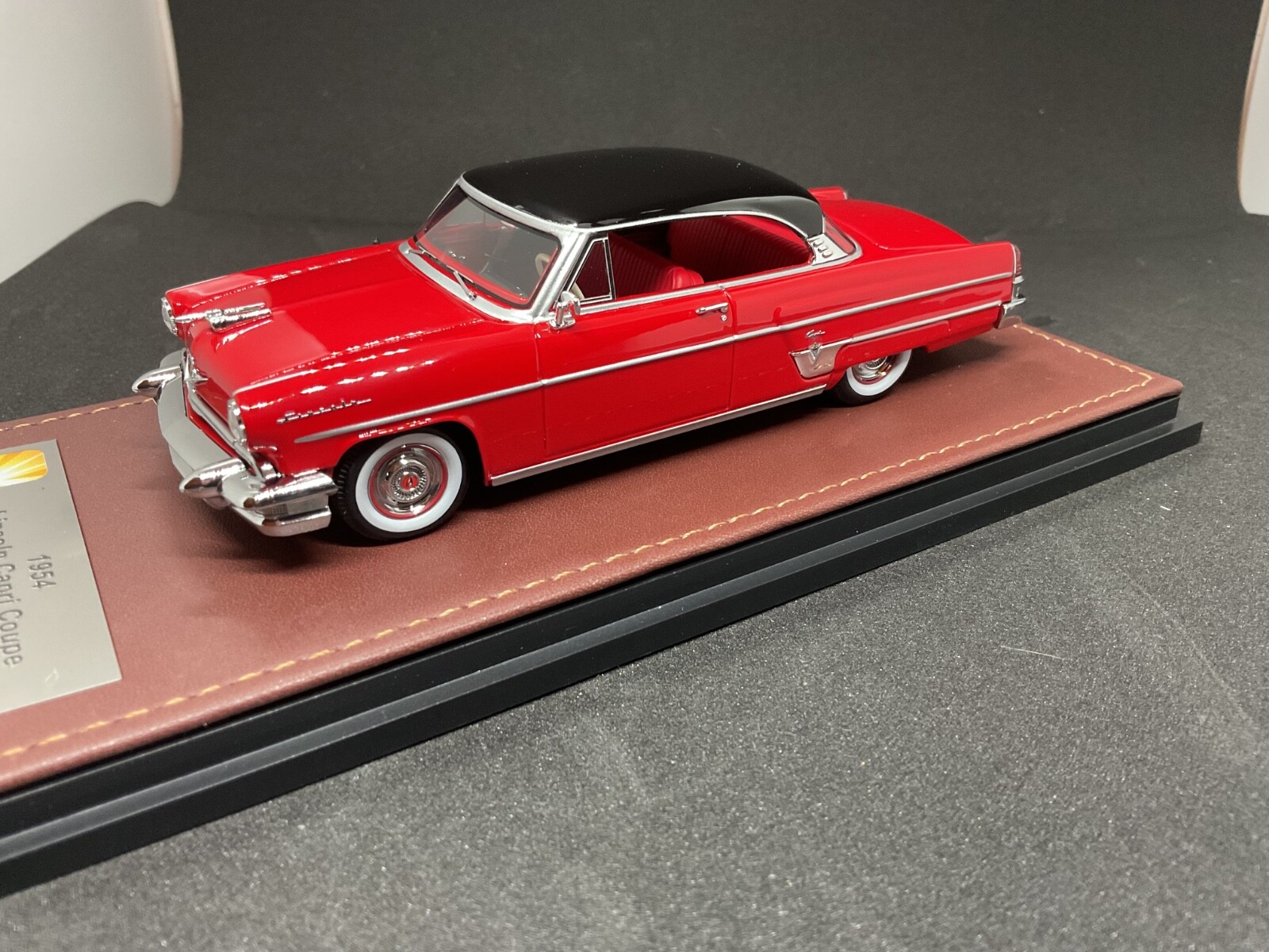 1954 Lincoln Capri 2 dr HT by GLM 1/43 Scale Black over Red limited to 50 units