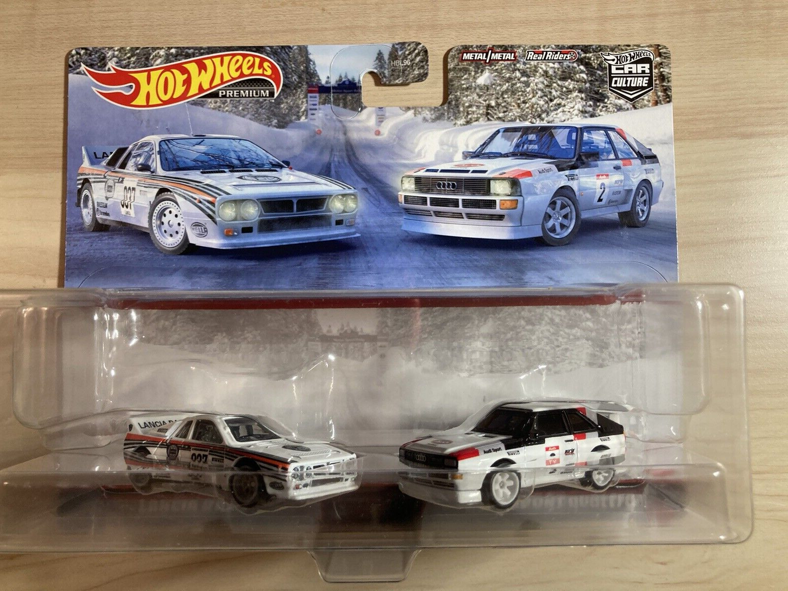 Hot wheels ’84 Audi Sport Quattro and Lancia Rally 037 2 car pack on Real Riders