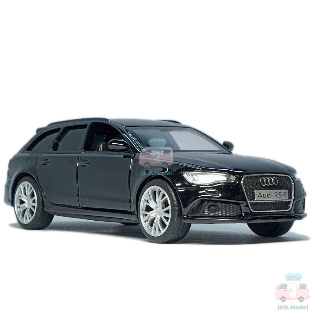 1:36 Audi RS6 Avant Model Car Diecast Toy Vehicle Collection Kids Gift Black