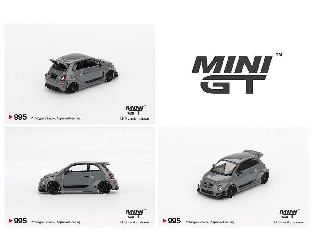 Mini GT Abarth 595 LB-WORKS x Abas Works Grey #995 1/64