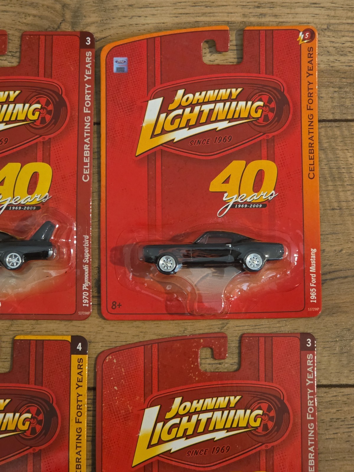 Johnny Lightning 40 Years Plymouth, Mustang, Chevy, AMC, Panel Delivery Lot Of 8