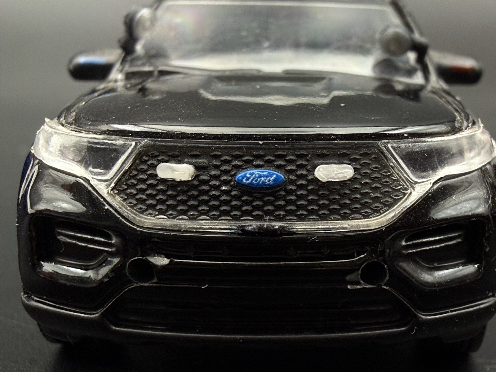8 Pack 1/64 Scale Clear Grille Light Pod License Plate Police 6456C