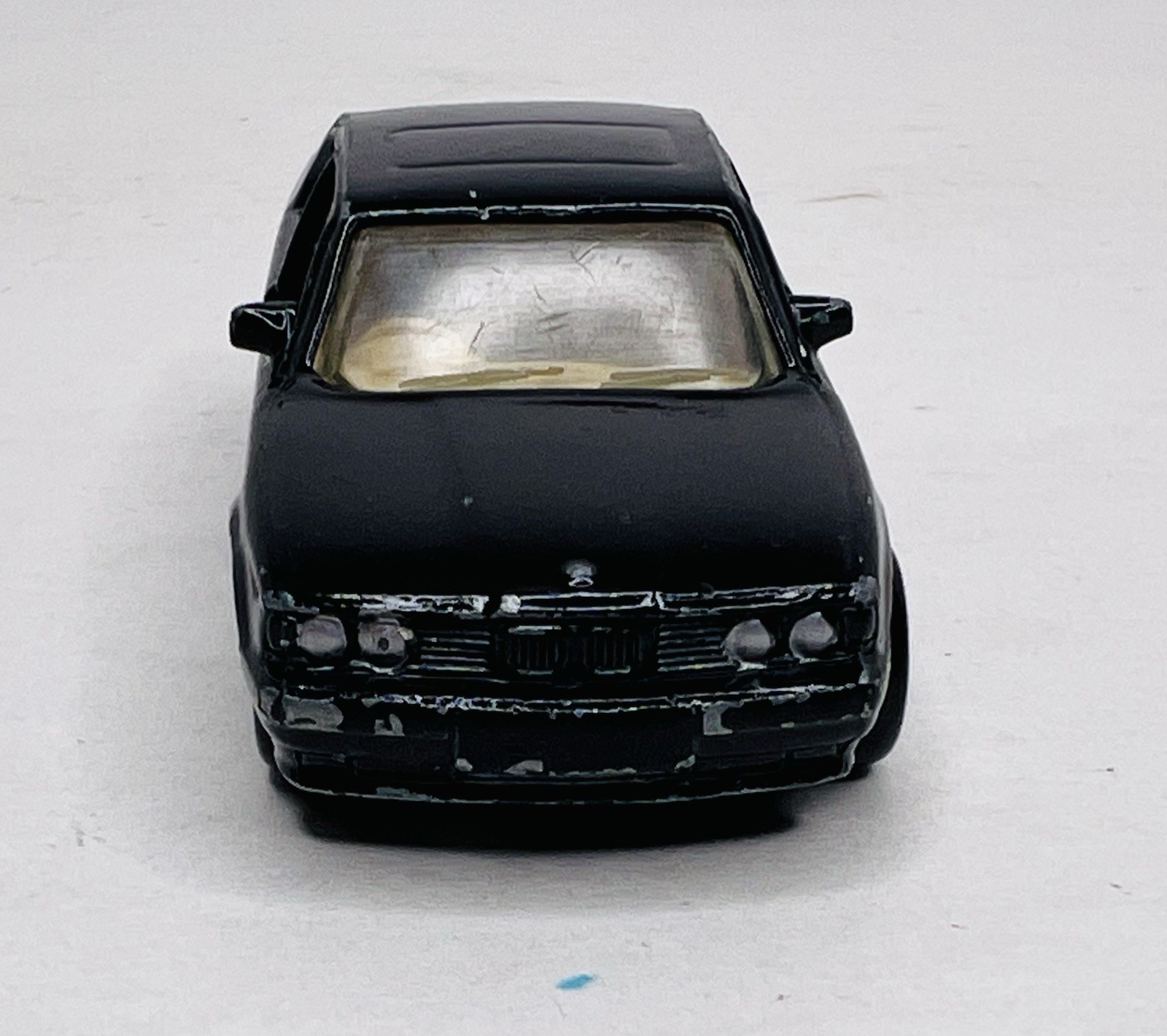 Vtg 1989 Matchbox BMW 5-Series Black Tan Interior Opening Doors