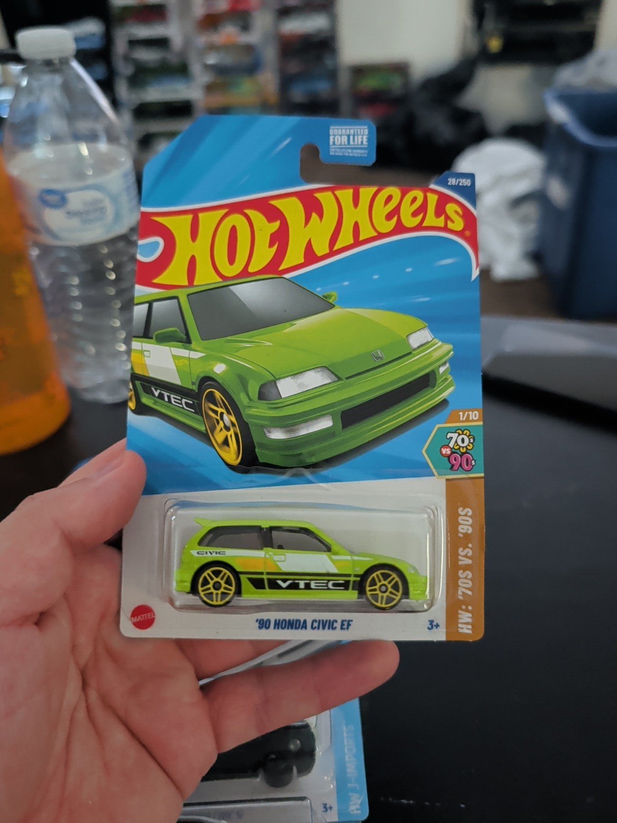 Hot Wheels 1:64 1990 Honda Civic EF HW: 70s vs. 90s Green Diecast Unopened