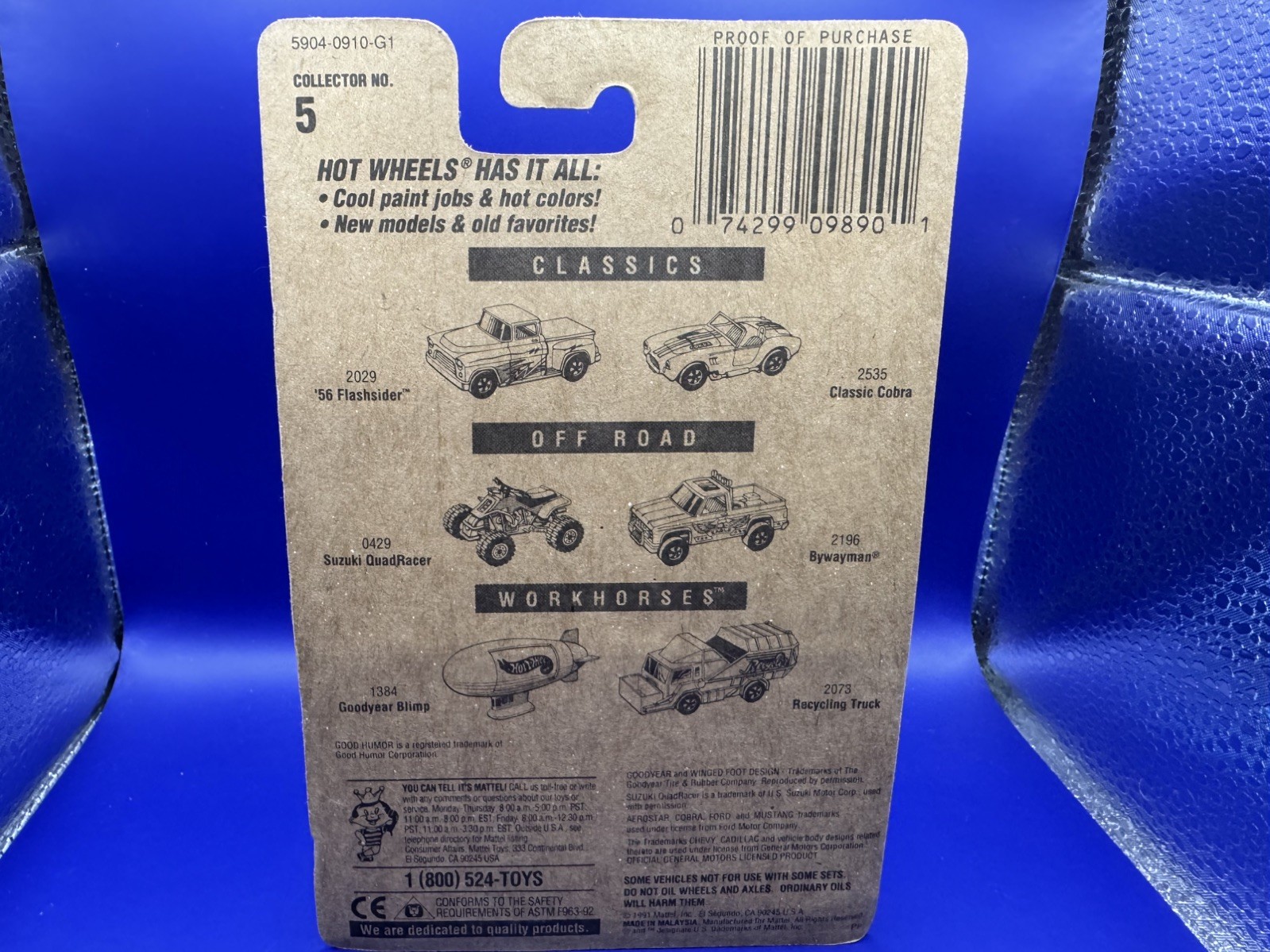 Hot Wheels “Good Humor Truck” #5 RED VERSION 5904-0910 G1 New In Package