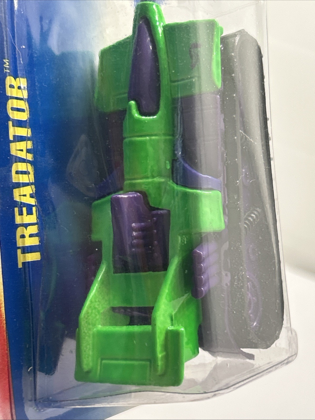 Hot Wheels Vintage Neon Green 1991 Treadator War Military Tank #205 NOS Sealed