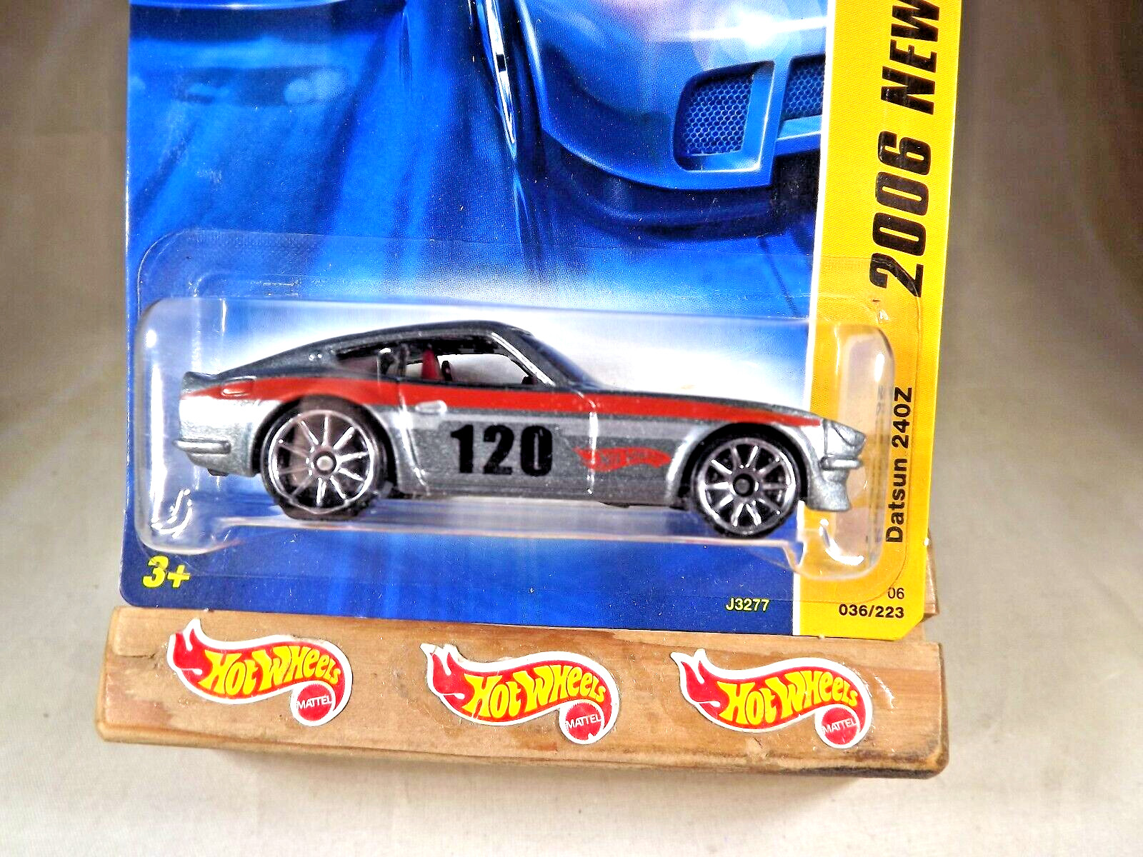2006 Hot Wheels KMART #36 New Models 36/38 DATSUN 240Z Gray w/Chrome 10 Spokes