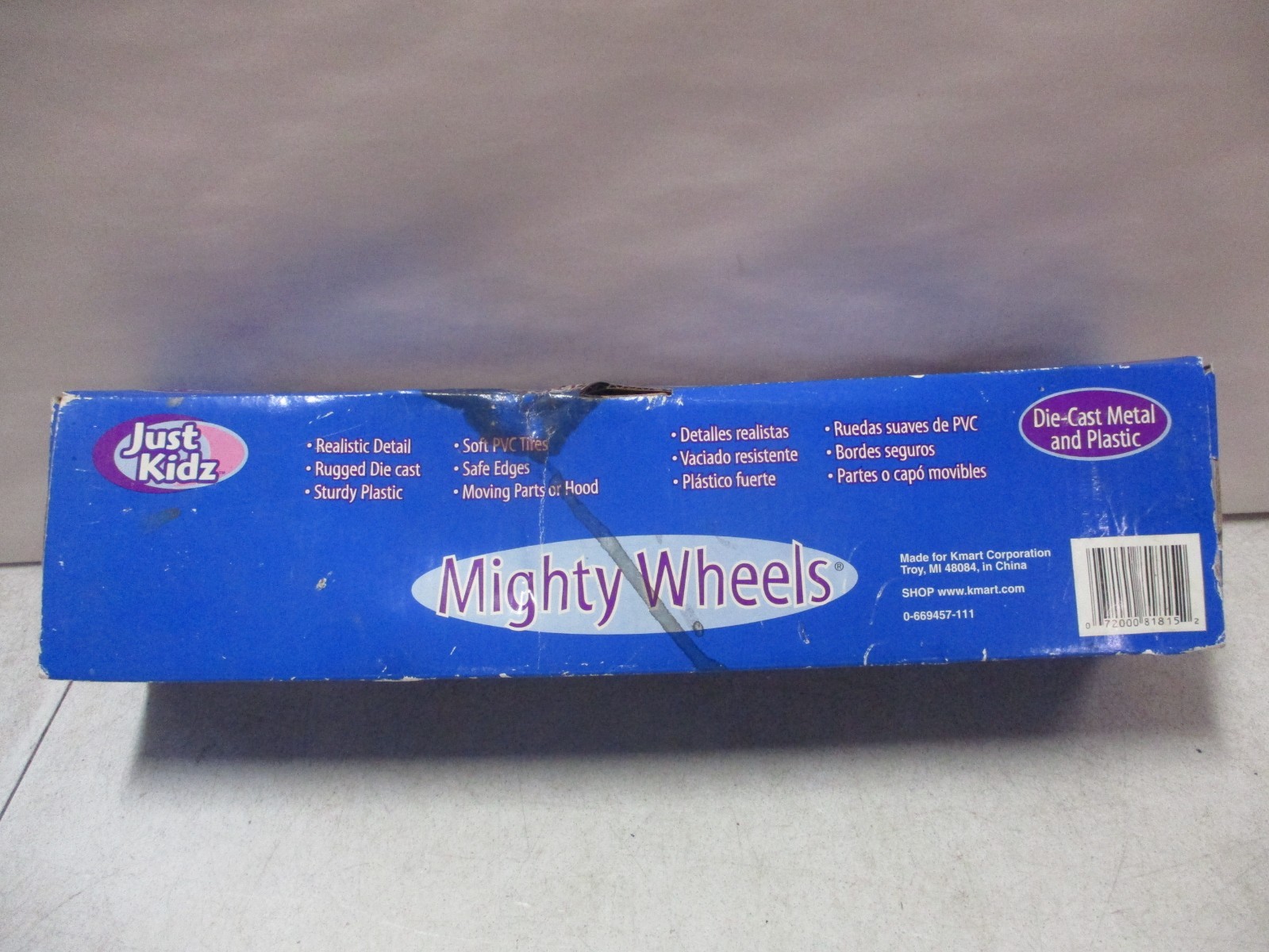Just Kidz Mighty Wheels Emergency Rescue Set Police, Fire Truck, Ambulance