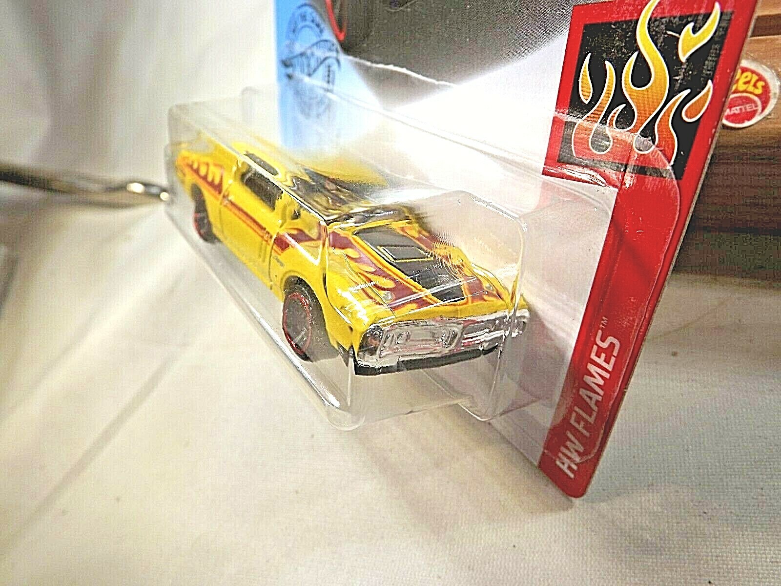 2020 Hot Wheels #188 HW Flames 6/10 ’71 DODGE CHARGER Yellow w/Black MC5 Spokes