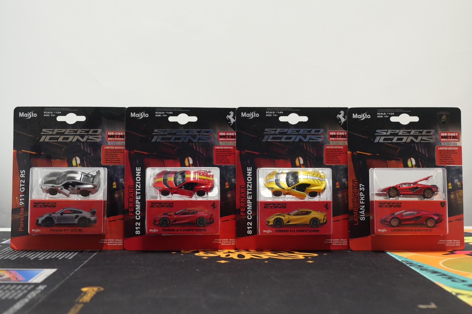 [Total 16 Pieces] Maisto 1/64 Maisto Supercar Collection Diecast Model Car NEW