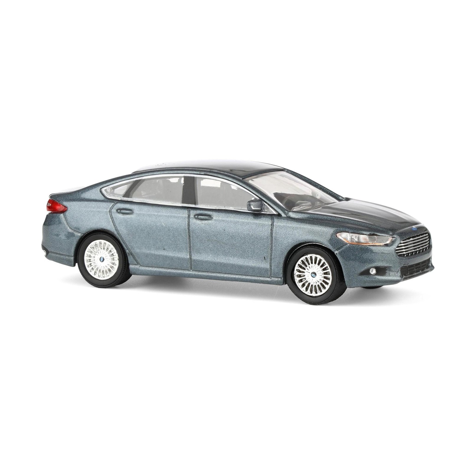 Greenlight 1/64 2013 Ford Fusion SE, Gray, Rick’s Auto Sales 51623
