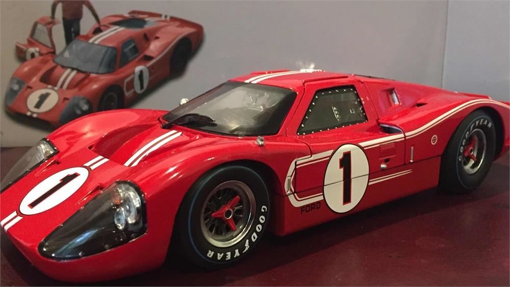 1967 Ford GT40 Mk IV at Le Mans #1 in 1:18 Scale Dan Gurney and A.J. Foyt
