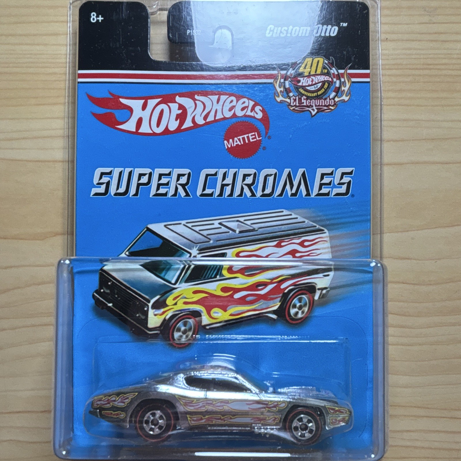 Hot Wheels Super Chromes 2008 El Segundo Custom Otto 40th anniversary Edition