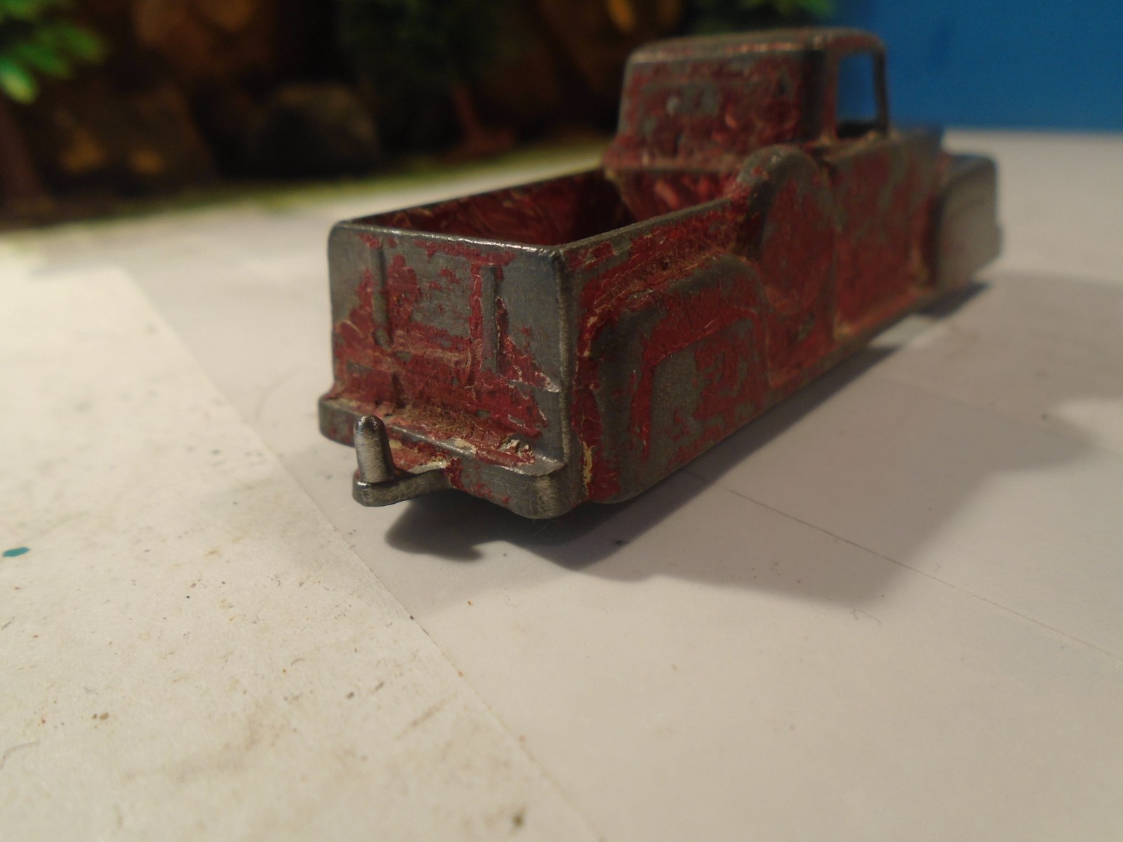 MIDGETOY VINTAGE 1/64 SCALE DIECAST PICKUP TRUCK , PARTS OR RESTORE 1-185-1