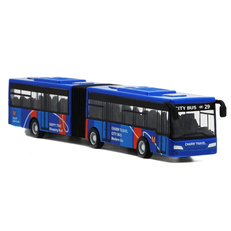 1:64 Alloy City Bus Model Vehicles City Express Bus Double Buses Diecast Vehicle