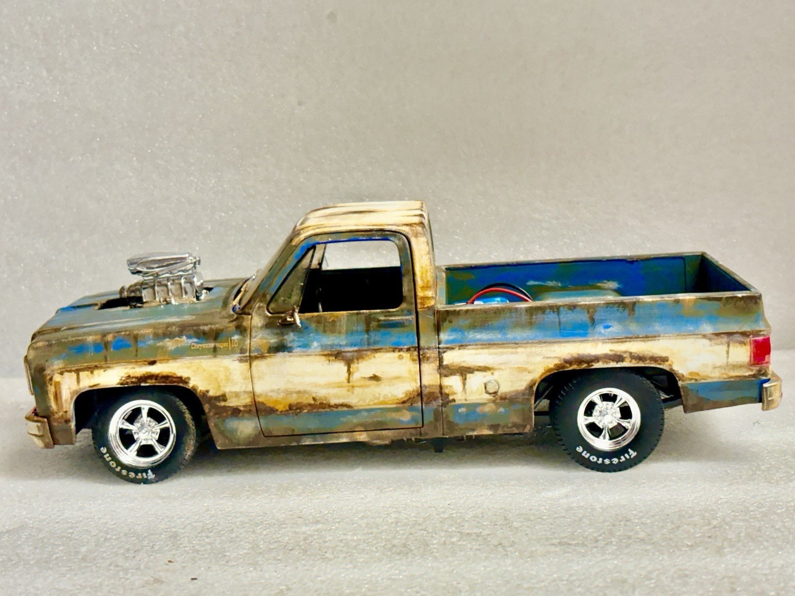 Weathered 1974 Chevrolet C-10 PRO Street Truck Cheyenne BARN FIND Abandoned Rust