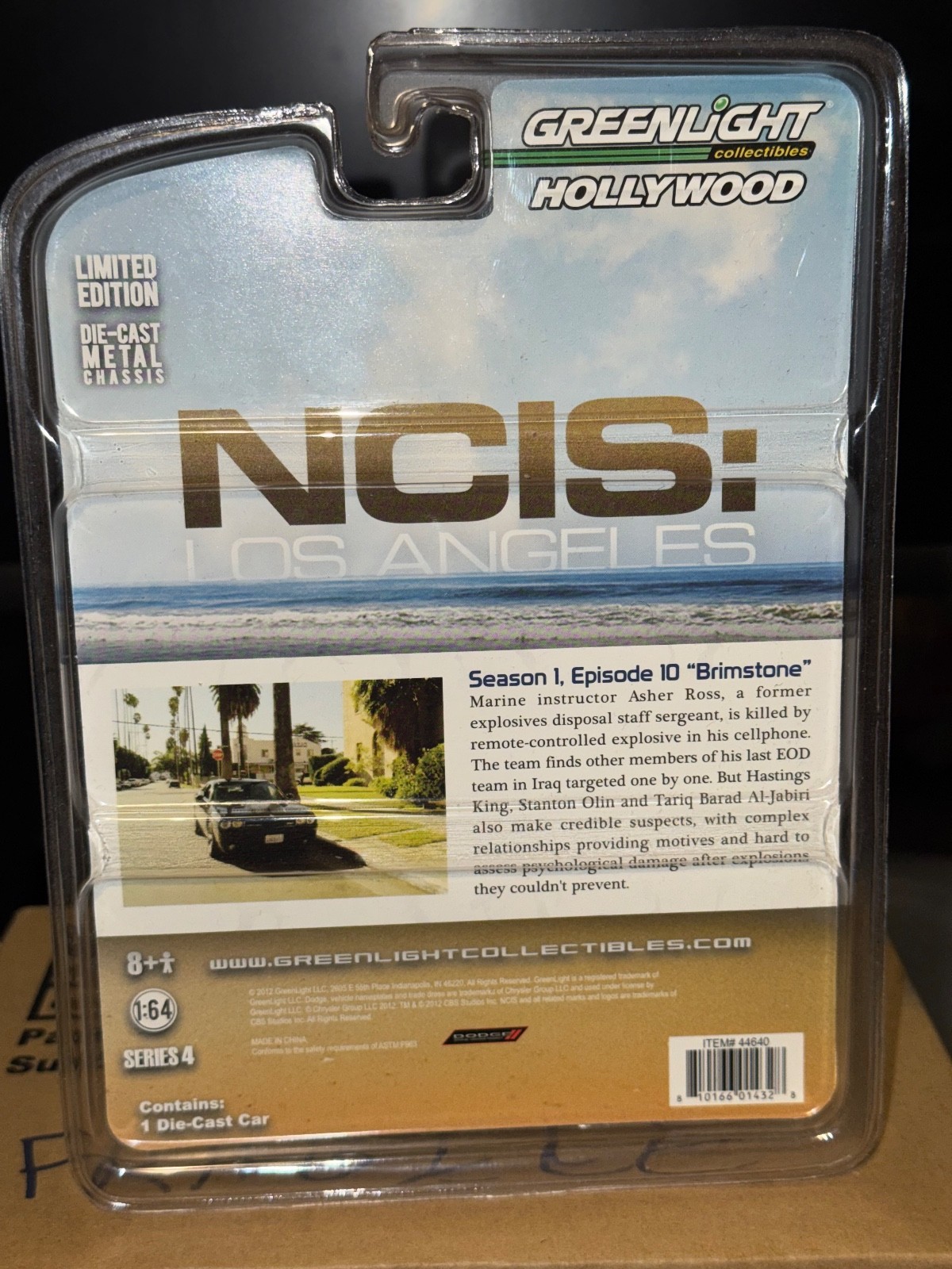 Greenlight Hollywood Series 4 NCIS Los Angeles 2009 Dodge Challenger GM Chase