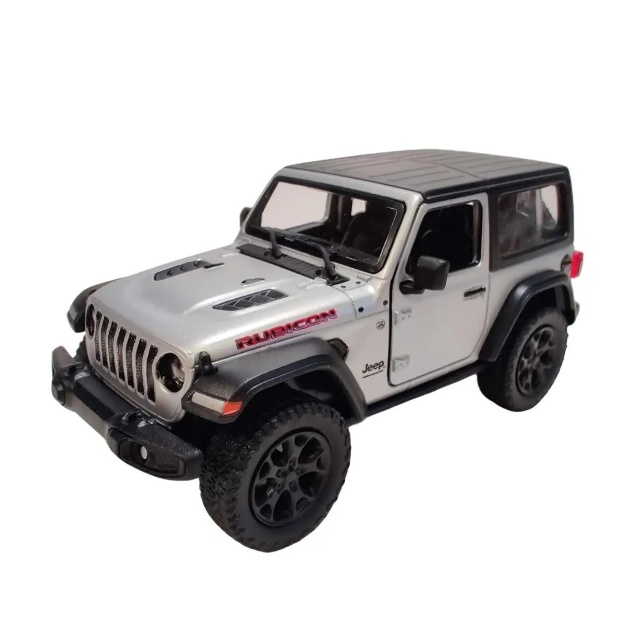 KINSMART 1:34 SCALE 2018 Jeep wrangler Hard Top DIECAST MODEL CAR (SILVER)