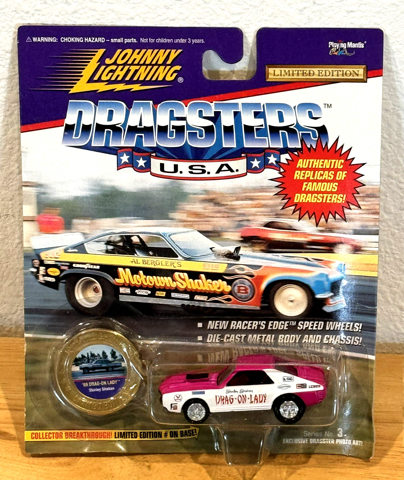 Johnny Lightning Dragsters USA ’69 Drag On Lady Shirley Shahan Lot of 3 Car New