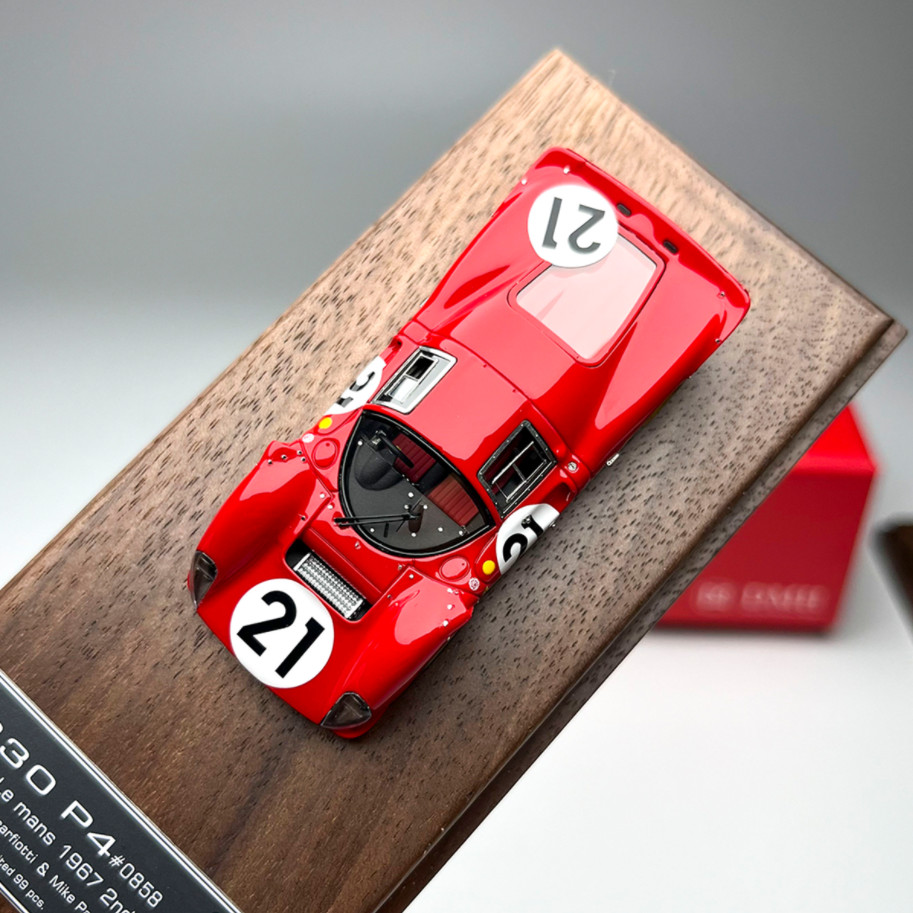 DMH 1/64 Scale 330 P4 1967 24 Hours Le Mans Endurance Race Resin Model Car Gifts