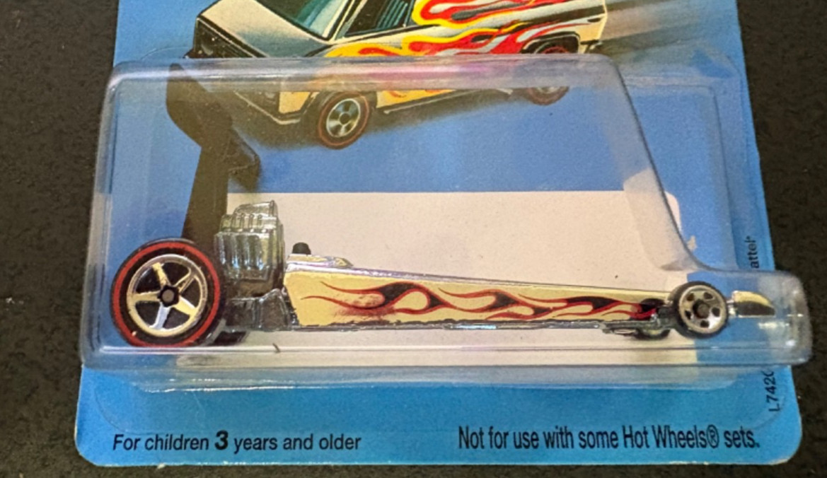 Hot Wheels 1994 Target Super Chromes DRAGSTER Chrome w/Red Line Chrome 5 Spokes