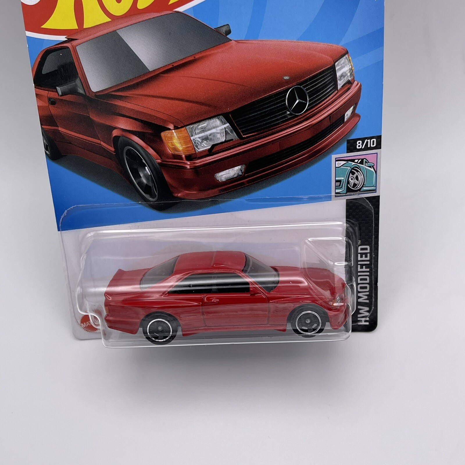 Hot Wheels 2024 ’89 Mercedes-Benz 560 SEC AMG Lot of 3 – Silver, Black, Red