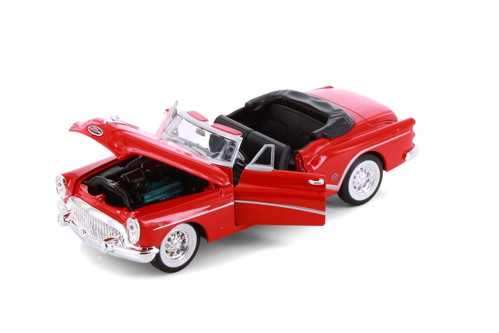 BOX OF 4 1953 BUICK SKYLARK CONVERTIBLE/SOFT TOP 1/24 DIECAST SHOWCASTS24027C/4D