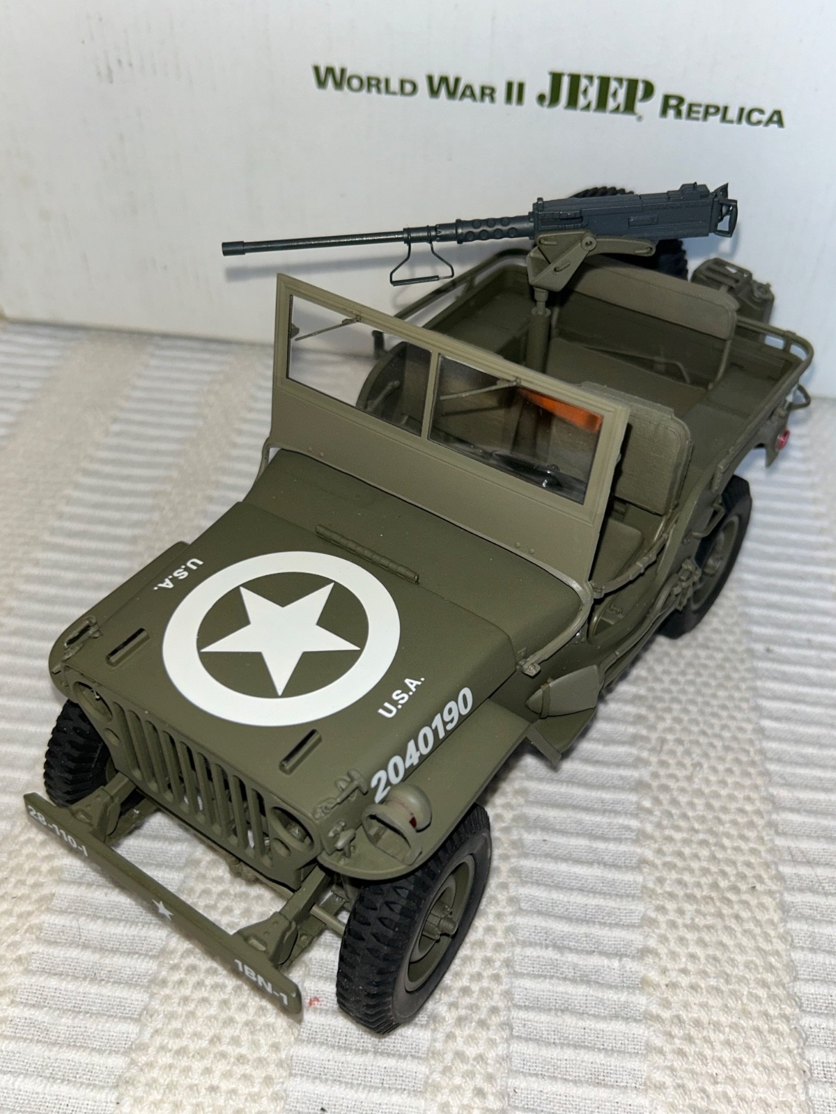 Danbury Mint 1:16 World War II WW2 Willy’s Scout Jeep Replica Die-Cast 1994