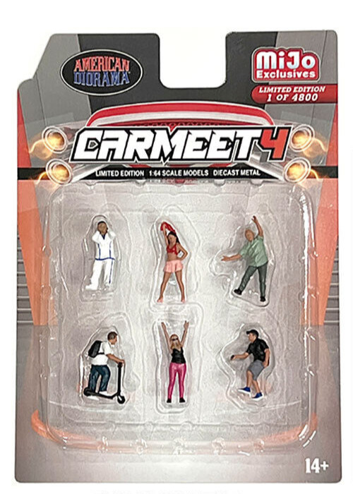 American Diorama 1/64 CAR MEET 4 Die Cast Figures