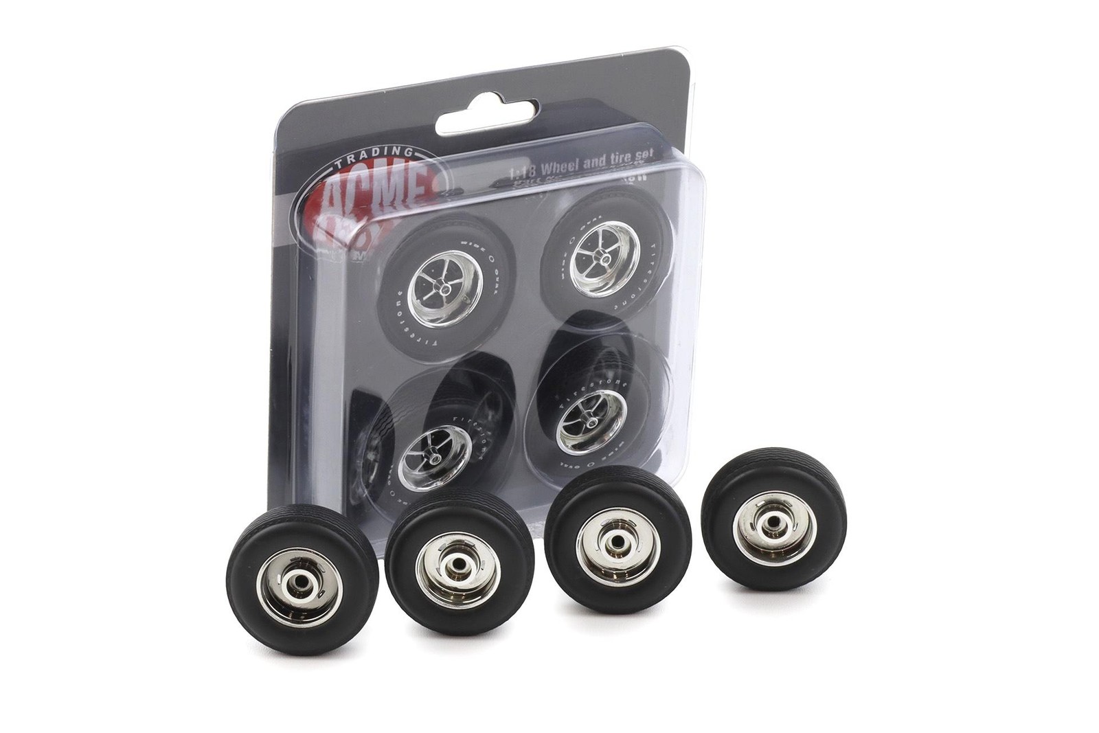 ACME PM 1:18 Chevrolet Chevelle Super Sport Wheel & Tire Set 4 Pc A1805530W
