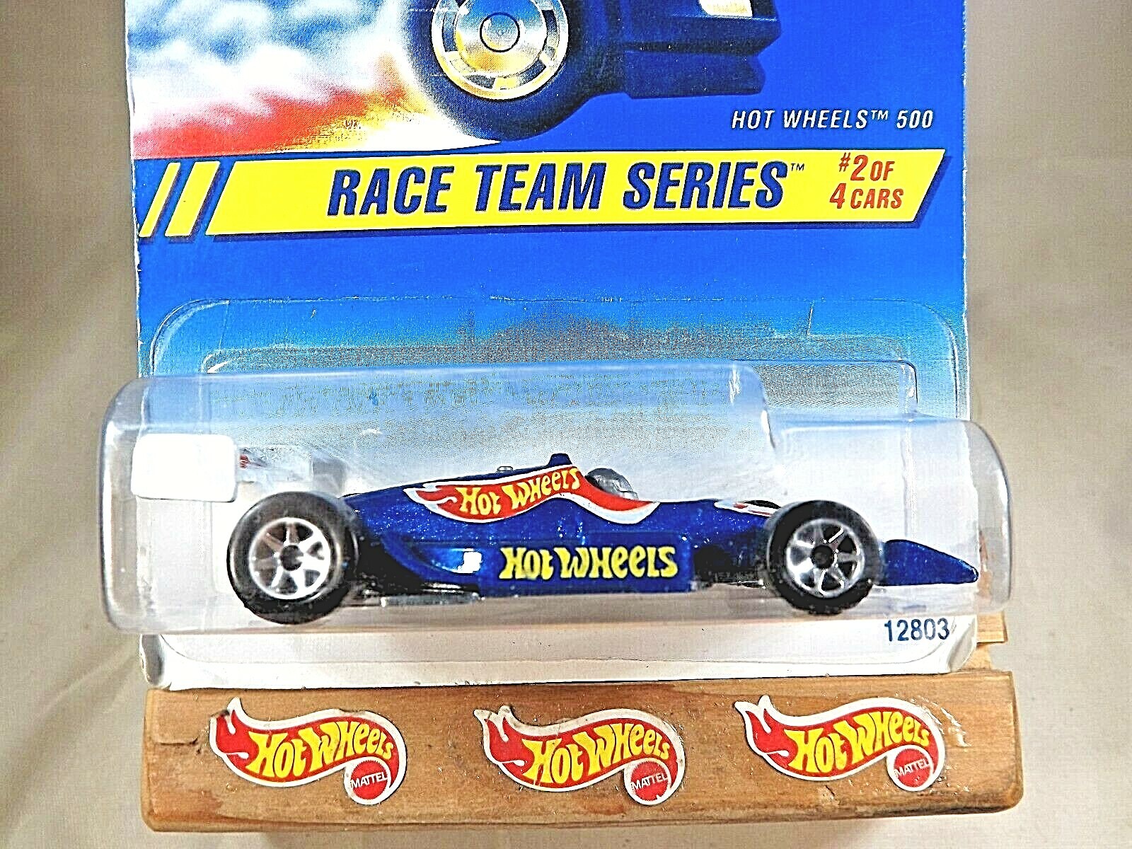 1995 Hot Wheels #276 Race Team Series 2/4 HOT WHEELS 500 Blue w/Chrome 7Sp-Varia