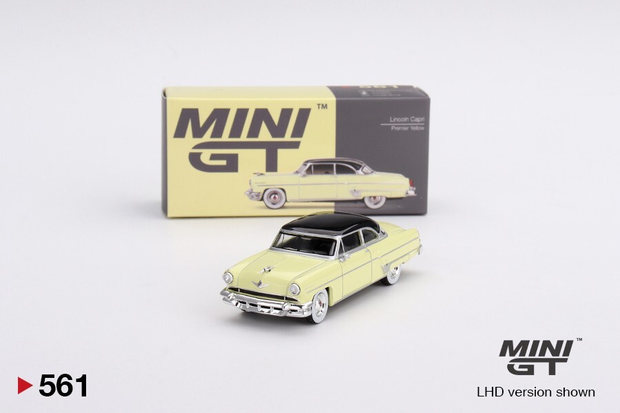MINI GT 1954 LINCOLN CAPRI 1:64 DIECAST MODEL CAR PREMIER YELLOW MGT00561-P11