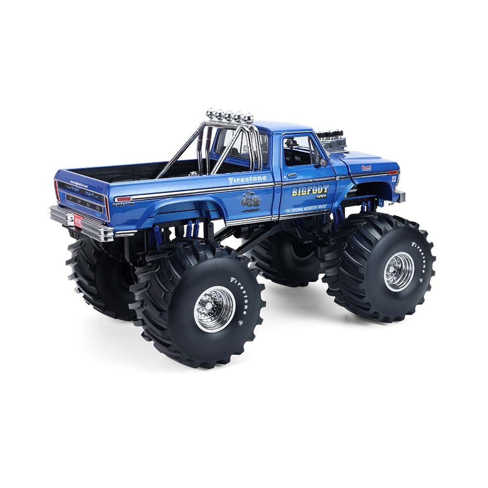 1979 Ford F-250 Monster Truck 48 ” Tires Bob Kings of Crunch Bigfoot #1 1:18