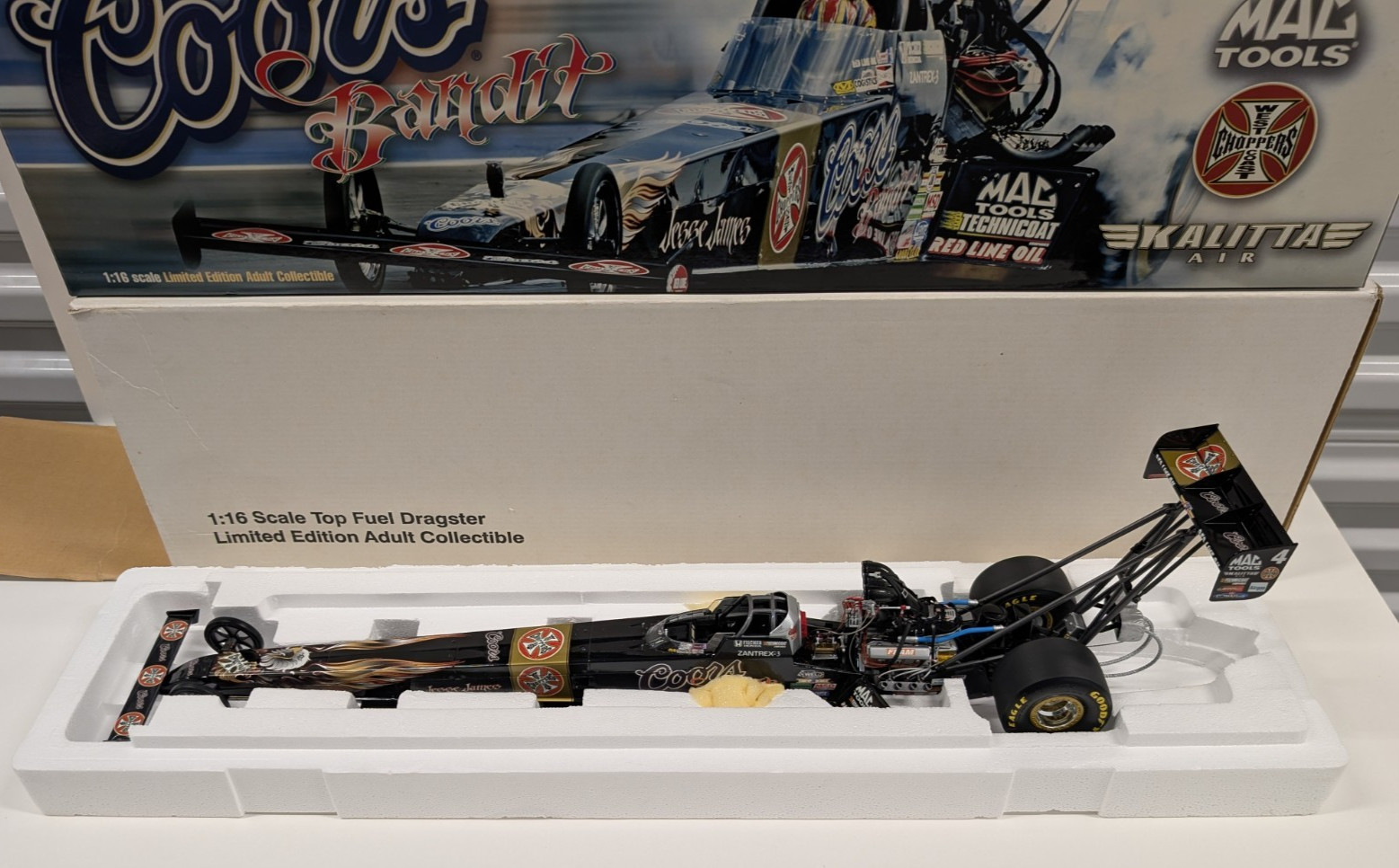 Scott Kalitta 2005 Coors Bandit / Jesse James 1/16 Scale Top Fuel Dragster NHRA