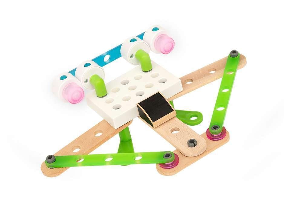 34593 Builder Light Set | Wooden Toy Train Set for Kids Age 3 and Up