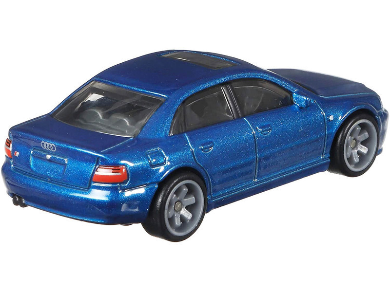 Hot Wheels Premium AUDI S4 QUATTRO Blue Car Real Riders Deutschland Design GRJ69