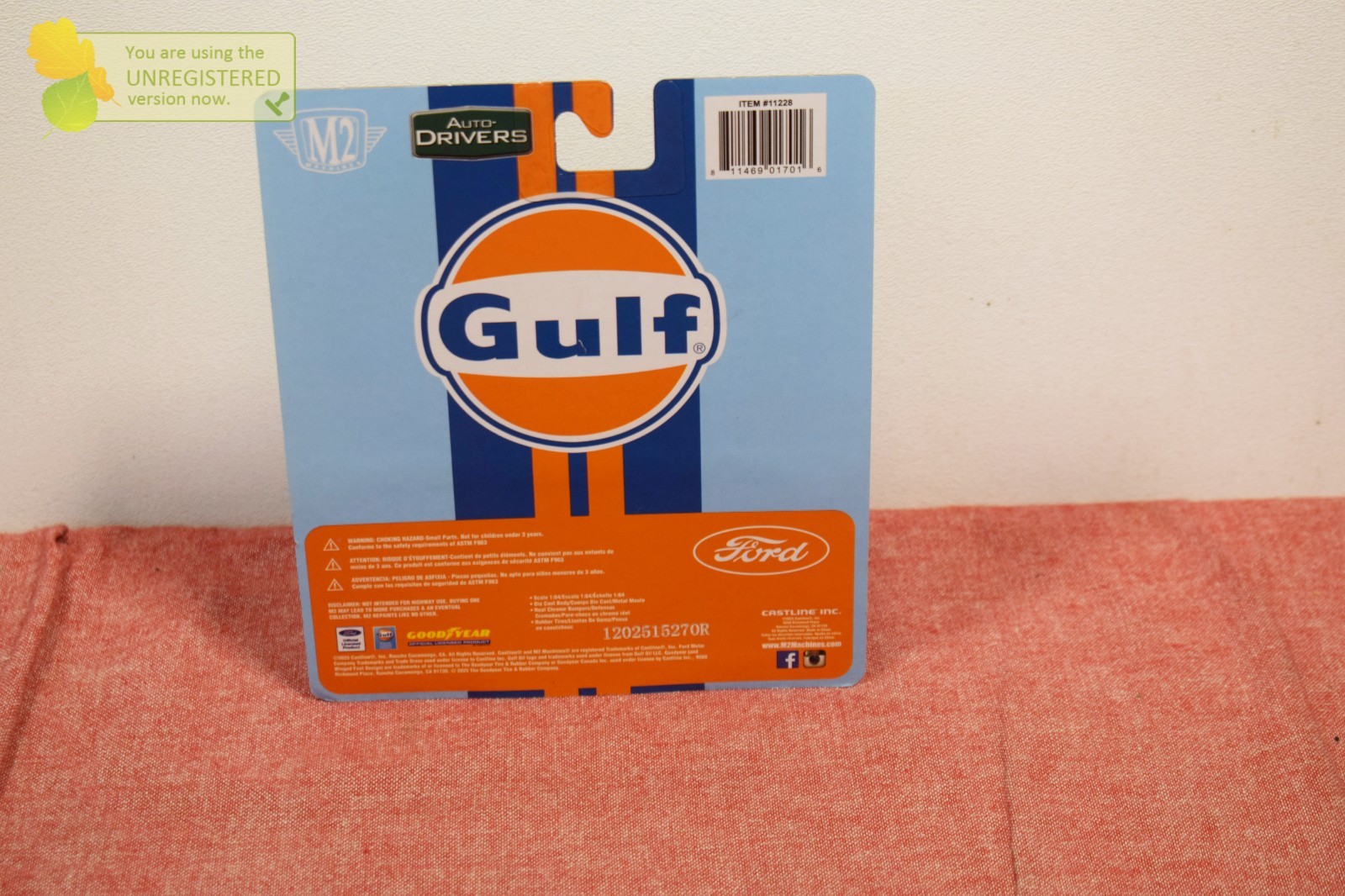 M2 Machines Gulf 1966 Ford GT40 MK II Die-cast 1:64