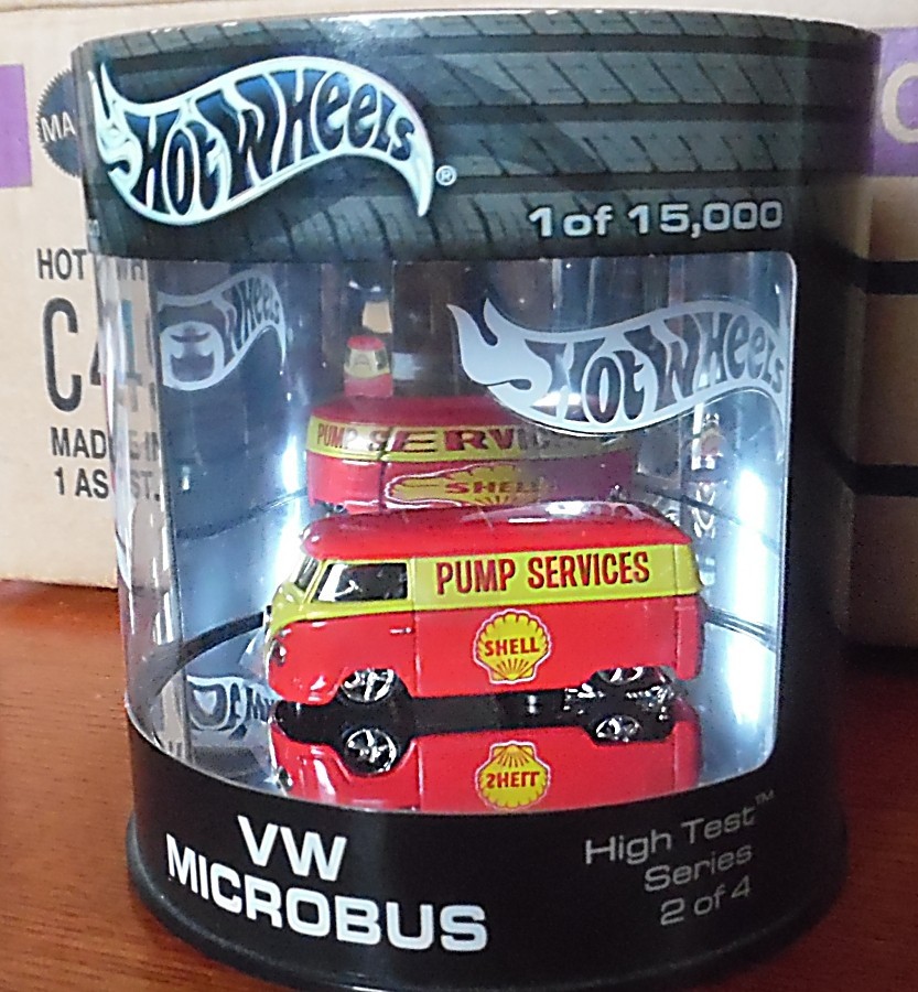 Hotwheels “High test” Series VW Microbus (oil can)