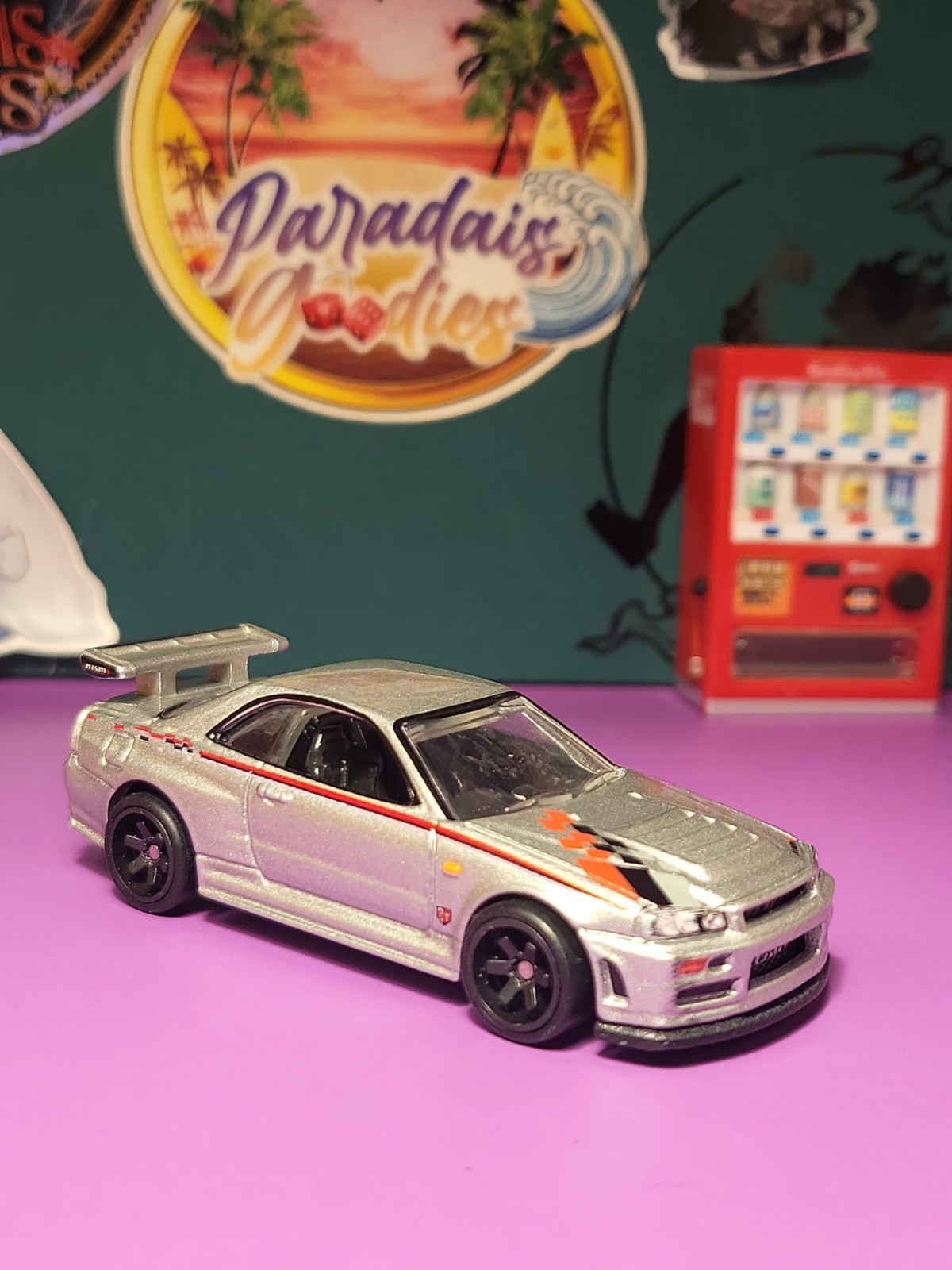 HOT WHEELS PREMIUM LOOSE NISSAN SKYLINE GT-R R34 SILVER