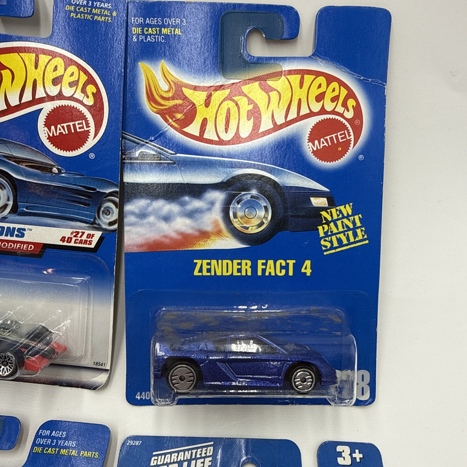 Hot Wheels 1990s New in box lot 6 Cars Mattel