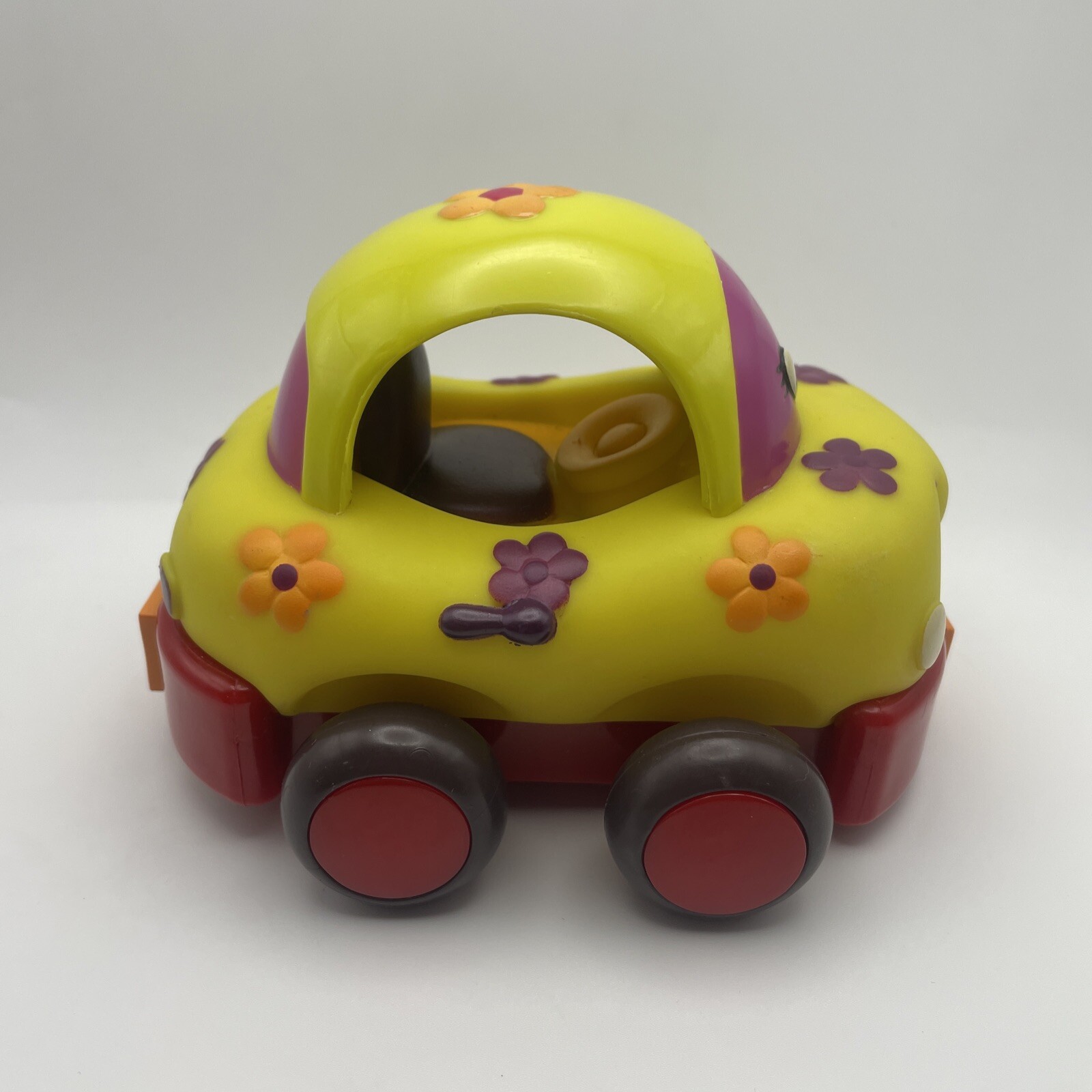 Just B You Brand – Pull Back & Go Rubber Cars – Friction Toys – Set Of 4