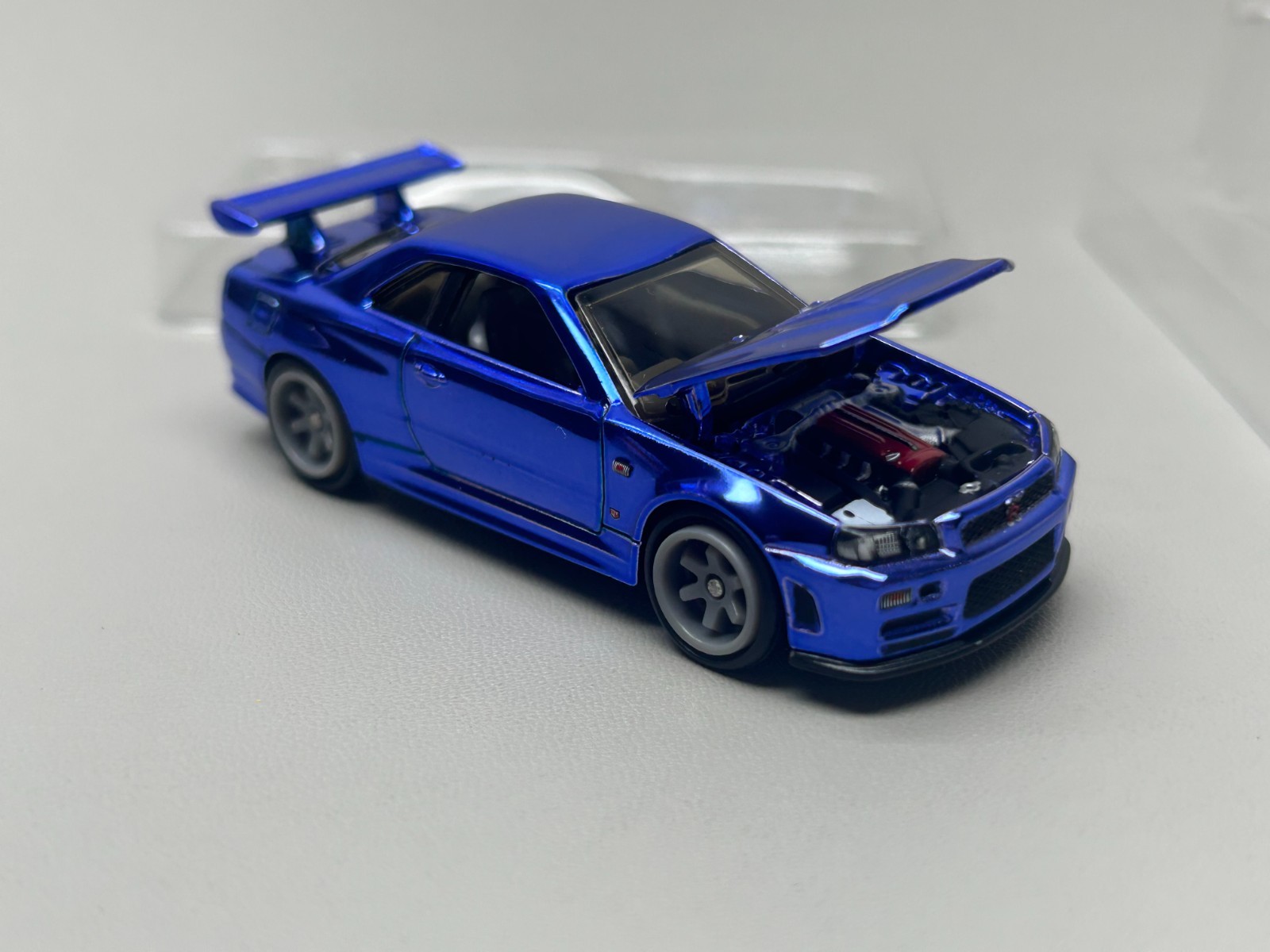 Hot Wheels 1/64 Nissan Skyline Blue GT-R R34 RLC Alloy Car Model